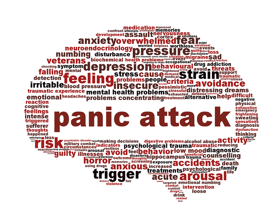 Panic attack icon design isolated on white. Mental health disorder symbol concept